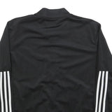 ADIDAS Womens Black Jacket XL Polyester Blend Plain Zip Track Style