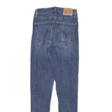 LEVI'S Womens Jeans Blue Slim Skinny Denim Medium W23 L28 Stretch Zip Fastening