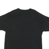CHAMPION Mens Black 2XL Graphic T-Shirt Short Sleeve Crew Neck Branded Cotton