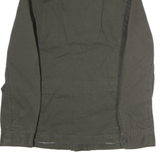 DIESEL Womens Green Cotton Blend Zip Jacket M Military Style Casual Outerwear