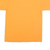 GILDAN Mens Orange Las Vegas T-Shirt L Short Sleeve Crew Neck Cotton Blend