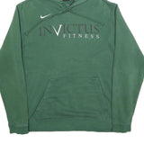 NIKE Mens Green Invictus Fitness Pullover Hoodie L Casual Sports Sweatshirt