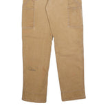 GRAVEL GEAR Mens Cotton Blend Beige Regular Fit Straight Leg Trousers W34 L32