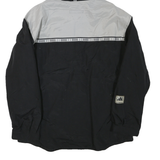 ADIDAS Mens Black & Grey Outdoor Jacket M Polyester Blend Zip Hooded Casual