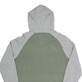 K-WAY Mens Green & Grey Pullover Hoodie S Cotton Blend Casual