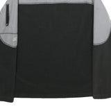 STARTER Mens Black & Grey Colourblock Plain Pullover Jumper XL Sports Casual