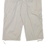 GLORIA VANDERBILT Womens Beige Casual Cargo Shorts XL W34 Comfortable Cotton
