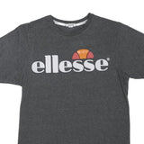 ELLESSE Mens Grey Graphic T-Shirt XS Short Sleeve Crew Neck Cotton Blend