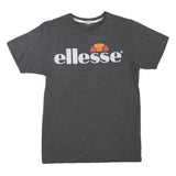 ELLESSE Mens Grey Graphic T-Shirt XS Short Sleeve Crew Neck Cotton Blend