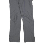 SALEWA Womens Grey Polyester Regular Fit Straight Leg Trousers W32 L34 Outdoor