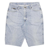 WRANGLER Mens Denim Shorts Light Blue XL W33 Classic Fit Cotton Blend