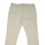 DICKIES Womens Cotton Blend Beige Regular Straight Trousers W36 L30 Workwear