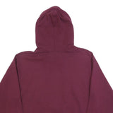 ADIDAS Mens Burgundy Hoodie L Cotton Blend Pullover Casual Streetwear