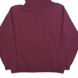 ADIDAS Mens Burgundy Hoodie L Cotton Blend Pullover Casual Streetwear