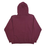 ADIDAS Mens Burgundy Hoodie L Cotton Blend Pullover Casual Streetwear