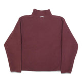 THE NORTH FACE Womens Maroon Jacket M Polyester Plain Zip Outdoor