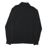 CHAPS Mens Black & Grey Patterned Pullover Jumper Crew Neck Basic Knit M