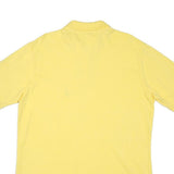 NAUTICA Mens Yellow Short Sleeve Plain Polo Shirt M Cotton Blend Casual