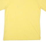 NAUTICA Mens Yellow Short Sleeve Plain Polo Shirt M Cotton Blend Casual