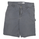 CARHARTT Mens Grey Workwear Relaxed Fit Cotton Blend Shorts XL W32 Utility