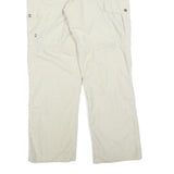 FJALLRAVEN Womens Polyester Blend Beige Regular Cargo Trousers W34 L30 Outdoor