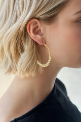 Calla Hoops Gold Medium