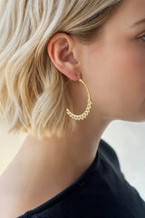 Calla Hoops Gold Medium