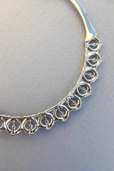 Calla Hoops Silver Medium