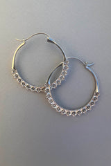 Calla Hoops Silver Small