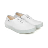 Capri Organic Cotton Canvas Plimsoll Sneakers - White