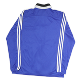 ADIDAS Mens Blue Black Zip Jacket Polyester M Athletic Sportswear
