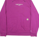 CARHARTT Womens Purple Hoodie XL Cotton Comfortable Casual Sweatshirt