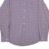 RALPH LAUREN Mens Blue & Red Check Cotton Shirt L Casual Classic Fit