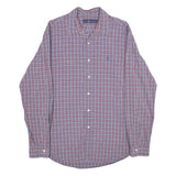 RALPH LAUREN Mens Blue & Red Check Cotton Shirt L Casual Classic Fit