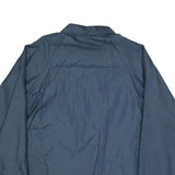 WEAR GUARD Mens Blue Button Jacket XL Polyester Plain Lightweight Casual
