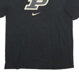 NIKE Mens Black P Graphic T-Shirt M Short Sleeve Crew Neck Cotton Casual