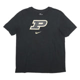 NIKE Mens Black P Graphic T-Shirt M Short Sleeve Crew Neck Cotton Casual