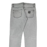 CARHARTT WIP Mens Jeans Grey Regular Straight Denim Medium W34 L30 Workwear Zip