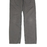 LEVI'S Mens Cotton Blend Grey Regular Straight Trousers W31 L30 Casual Zip Waist