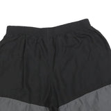 NIKE Mens Black & Grey Sports Shorts 2XL W36 Polyester Drawstring Casual