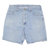 WRANGLER Mens Shorts Blue Denim Casual L W36 Classic Fit Cotton Blend