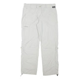 SCHOFFEL Womens Polyester Blend White Regular Straight Trousers W34 L29 Outdoor