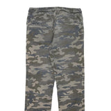 DOWNLOAD Mens Cotton Blend Camouflage Regular Tapered Trousers W28 L28