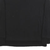 DKNY Womens Black Cotton Blend Crew Neck S Sweatshirt Logo Embellished Pullover