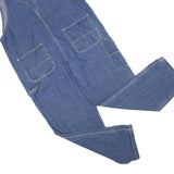 UFA Mens Blue Cotton Blend Regular Fit Denim Dungarees XL W42 L30 Workwear