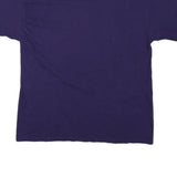 CHAMPION Mens Blue Emerson College Graphic T-Shirt L Short Sleeve Crew Neck