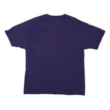 CHAMPION Mens Blue Emerson College Graphic T-Shirt L Short Sleeve Crew Neck