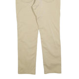 LEVI'S Mens Cotton Blend Beige Slim Straight Trousers W36 L30 Classic Zip