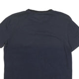 CALVIN KLEIN JEANS Mens Navy Blue Short Sleeve Crew Neck Plain T-Shirt M