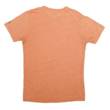 THE NORTH FACE Mens Orange & Grey Casual T-Shirt M Short Sleeve Crew Neck Pocket